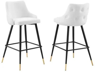 Adorn Performance Velvet Bar Stool Set of 2