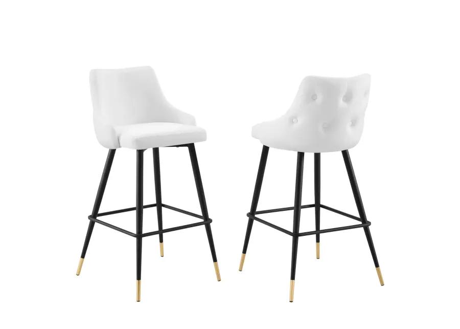 Adorn Performance Velvet Bar Stool Set of 2