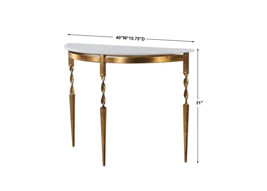 Imelda Demilune Console Table