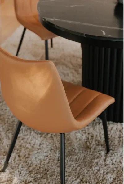 ALIBI DINING CHAIR TAN-SET OF TWO