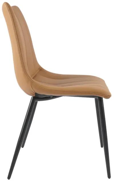 ALIBI DINING CHAIR TAN-SET OF TWO