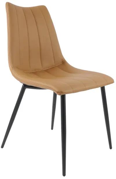 ALIBI DINING CHAIR TAN-SET OF TWO