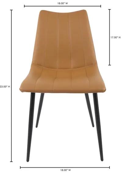 ALIBI DINING CHAIR TAN-SET OF TWO