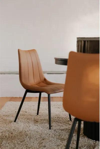 ALIBI DINING CHAIR TAN-SET OF TWO