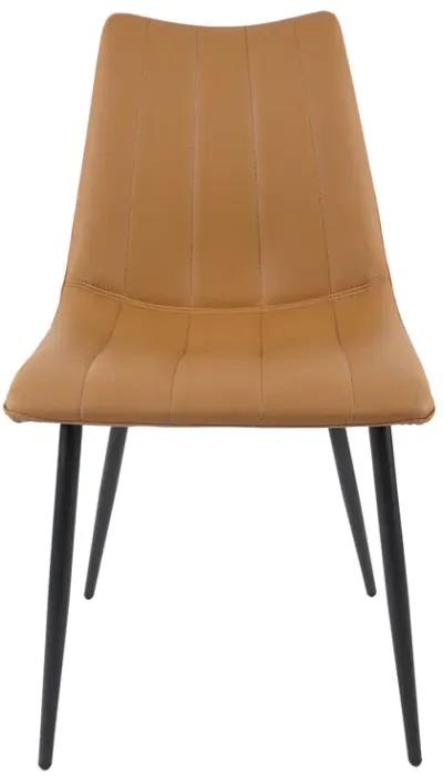 ALIBI DINING CHAIR TAN-SET OF TWO