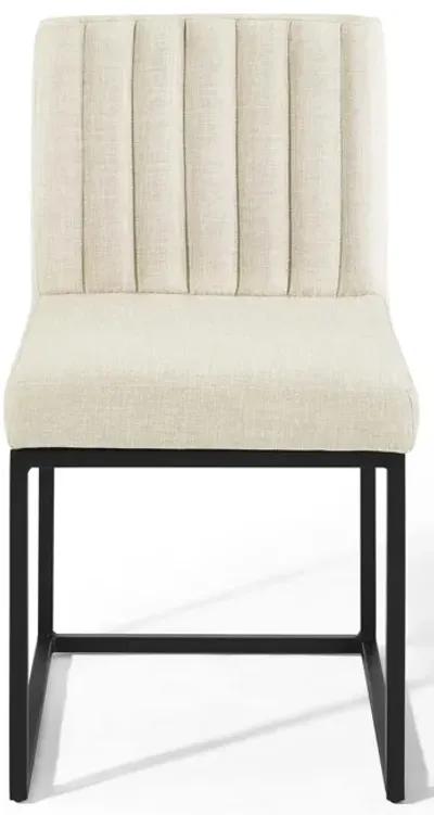 Carriage Channel Tufted Sled Base Dining Chair