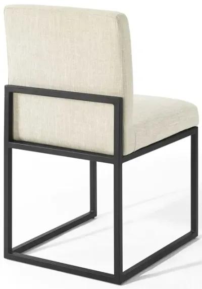 Carriage Channel Tufted Sled Base Dining Chair