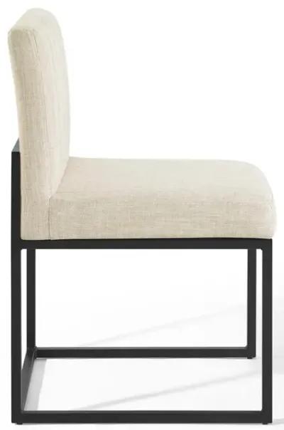 Carriage Channel Tufted Sled Base Dining Chair