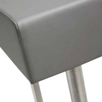 seville grey stainless adjustable barstool