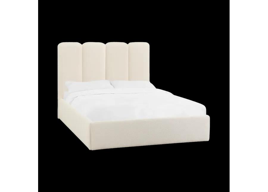 Palani Cream Boucle Queen Bed