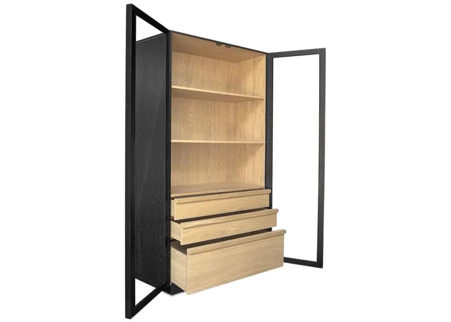 Charlotte Tall Cabinet Black