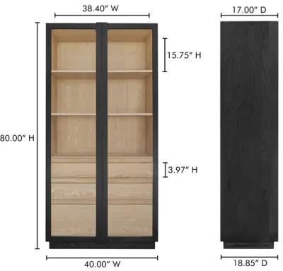 Charlotte Tall Cabinet Black