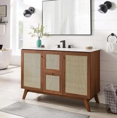 Soma 48" Single or Double Sink Compatible Bathroom Vanity Cabinet (Sink Basin Not Included)