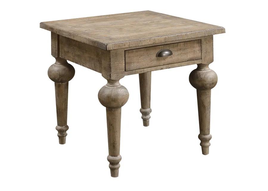 Interlude Square End Table