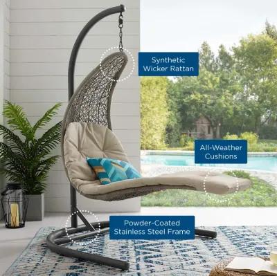 Landscape Hanging Chaise Lounge Outdoor Patio Swing Chair