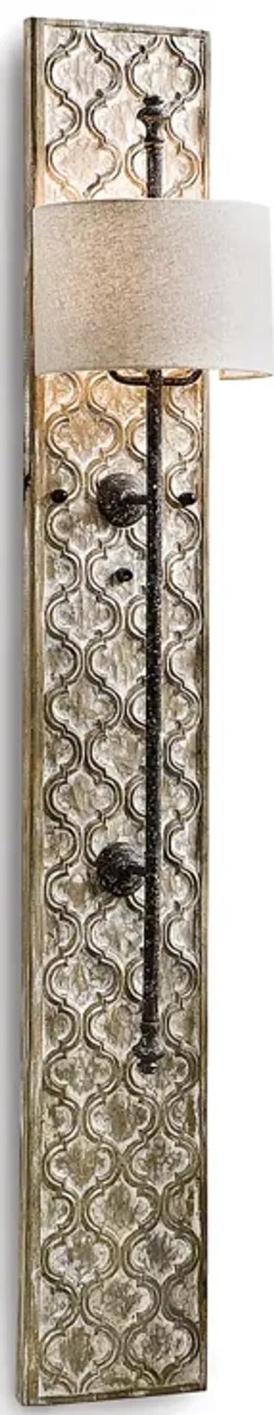 Carved Panel Sconce