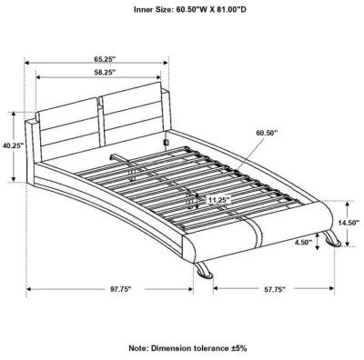 Jeremaine Queen Upholstered Bed White