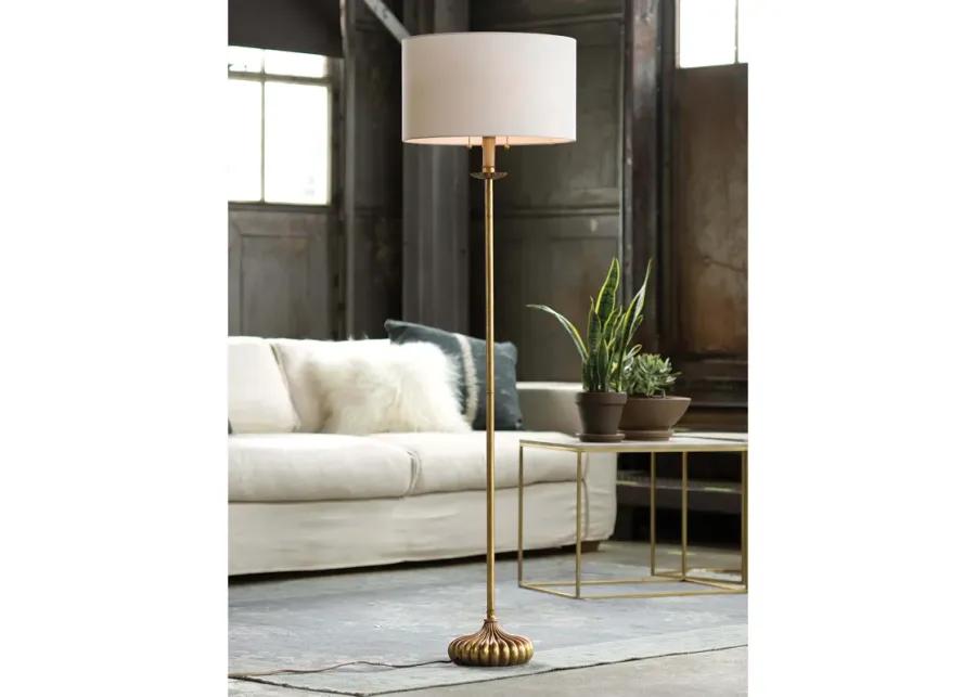 Clove Stem Floor Lamp (Antique Gold Leaf)