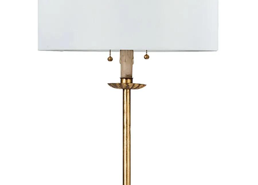 Clove Stem Floor Lamp (Antique Gold Leaf)