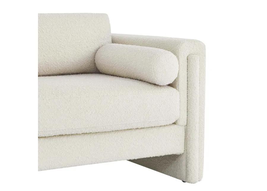 Visible Boucle Fabric Sofa