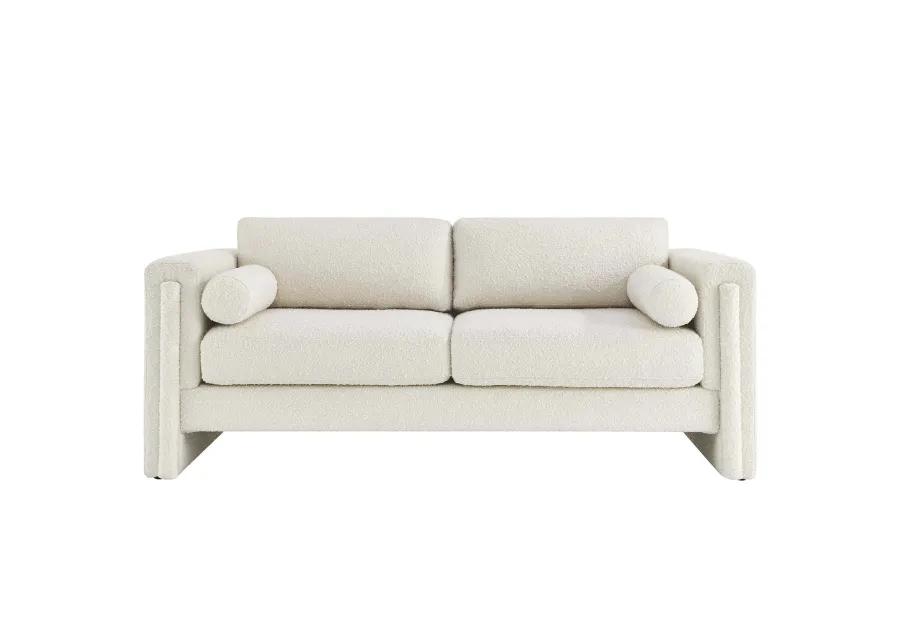 Visible Boucle Fabric Sofa