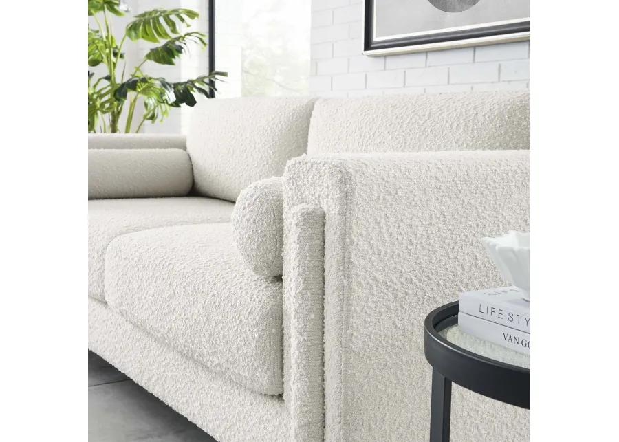 Visible Boucle Fabric Sofa