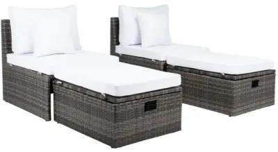 PRAMLA OUTDOOR SETTE WITH OTTOMAN