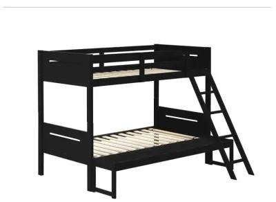 Littleton Twin Over Full Bunk Bed Black