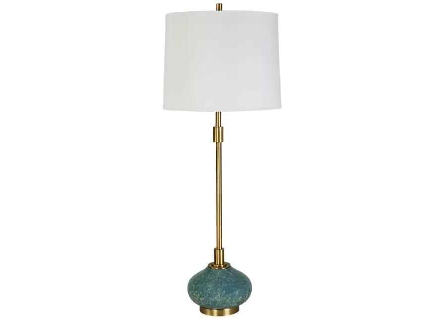 Kaimana Aged Blue Buffet Lamp