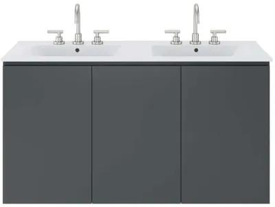 Bryn 48" Wall-Mount Double Sink Bathroom Vanity