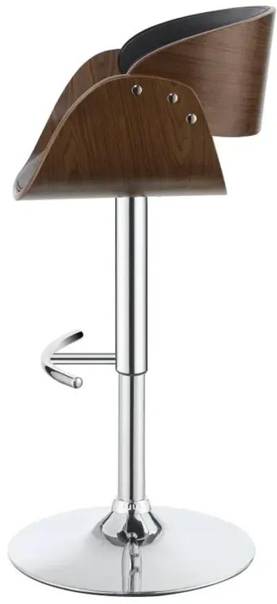 Dana Adjustable Bar Stool Black and Chrome