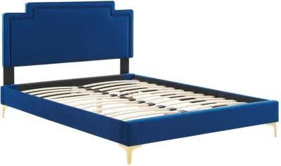 Liva Performance Velvet Queen Bed