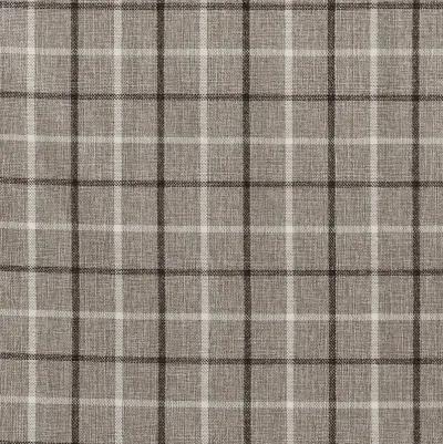 Madison Park Anaheim Brown Plaid Rod Pocket and Back Tab Curtain Panel with Fleece Lining