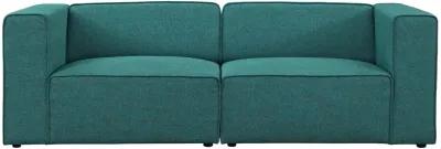 Mingle 2 Piece Upholstered Fabric Sectional Sofa Set