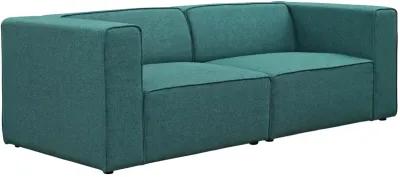 Mingle 2 Piece Upholstered Fabric Sectional Sofa Set