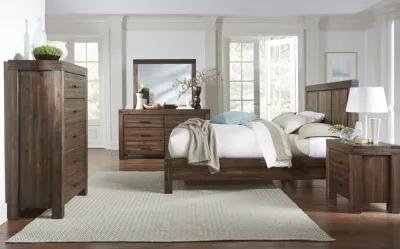 Meadow Six Drawer Solid Wood Dresser in Brick Brown (2024)