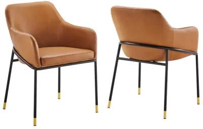 Jovi Vegan Leather Dining Chair Set of 2