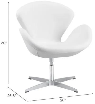 Pori Accent Chair White