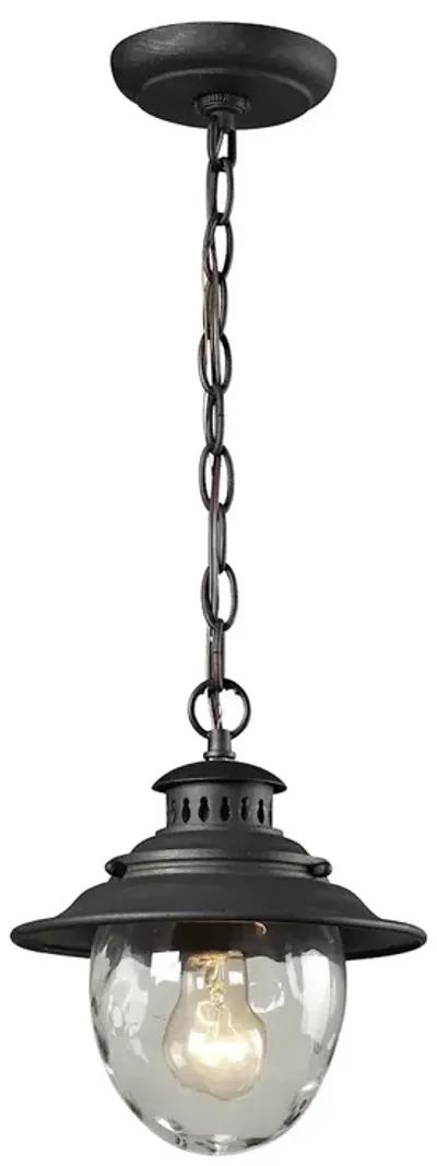 Searsport 8" Wide 1-Light Outdoor Pendant - Weathered Charcoal