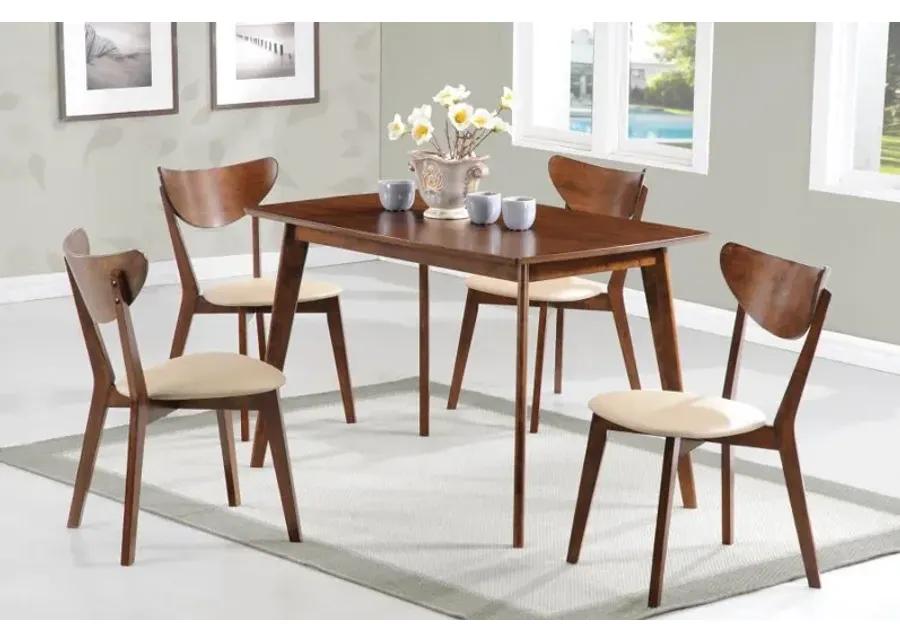 Kersey Dining Table with Angled Legs Chestnut