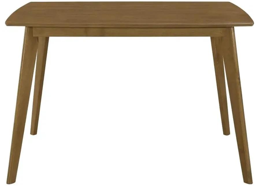 Kersey Dining Table with Angled Legs Chestnut