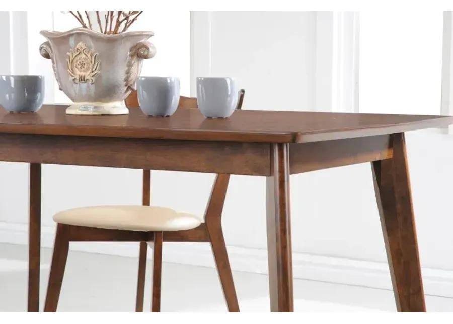 Kersey Dining Table with Angled Legs Chestnut