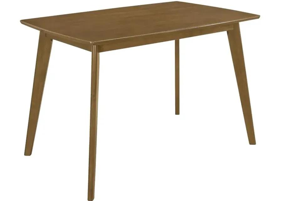 Kersey Dining Table with Angled Legs Chestnut