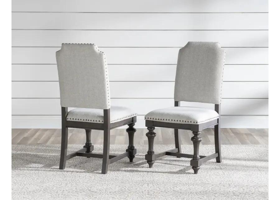 Kingston (Sandalwood Brown + Dark Sable) Side Chairs - Set of 2