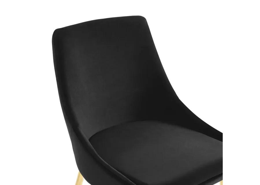 Viscount Performance Velvet Dining Chairs - Set of 2