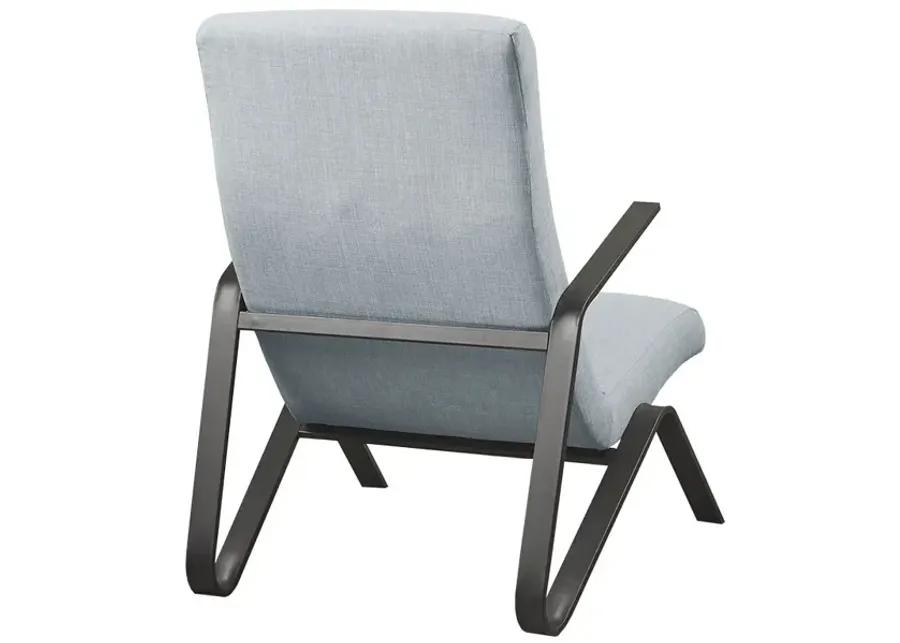 Martha Stewart Manhattan Light Blue Accent Chair