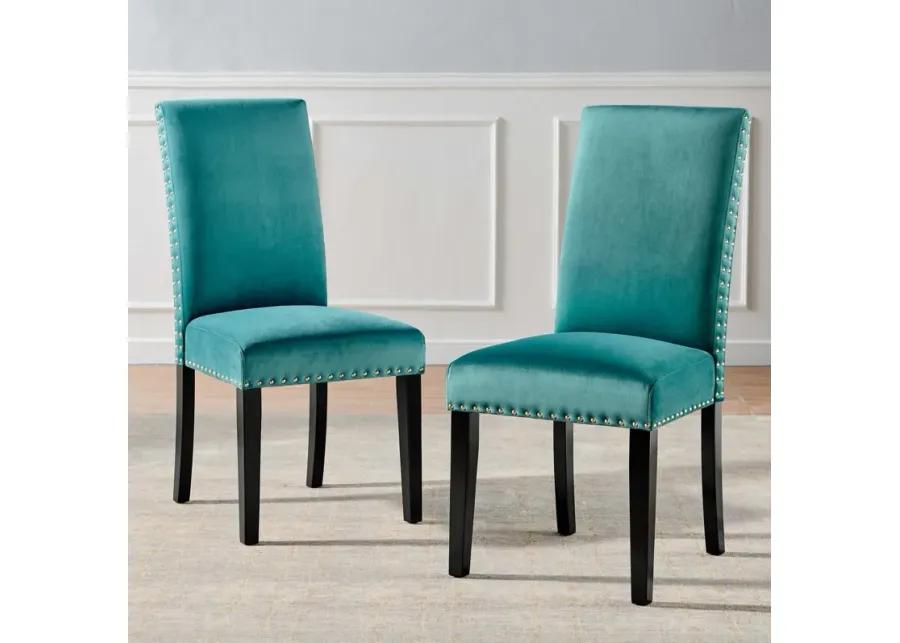 Parcel Performance Velvet Dining Side Chairs - Set of 2