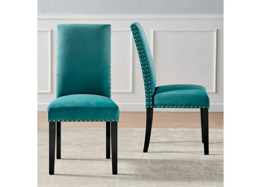 Parcel Performance Velvet Dining Side Chairs - Set of 2