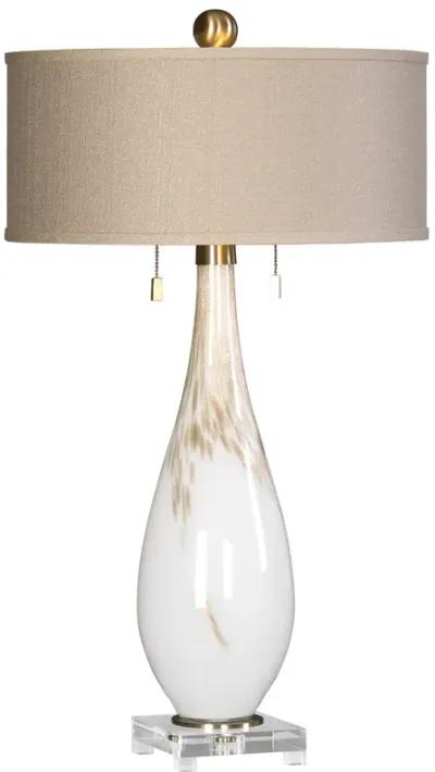 Cardoni White Glass Table Lamp