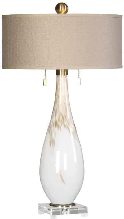 Cardoni White Glass Table Lamp